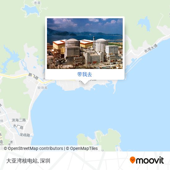 大亚湾核电站地图