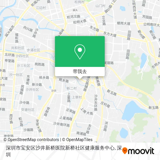 深圳市宝安区沙井新桥医院新桥社区健康服务中心地图