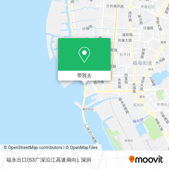 福永出口(S3广深沿江高速南向)地图