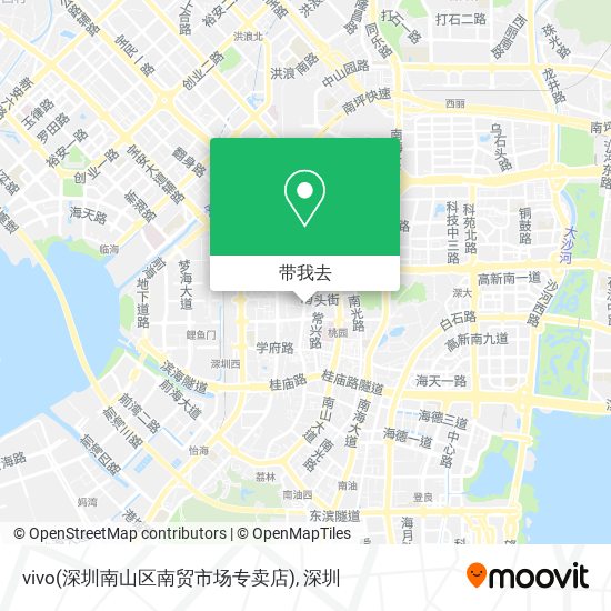 vivo(深圳南山区南贸市场专卖店)地图