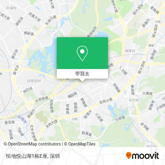 恒地悦山湖1栋E座地图