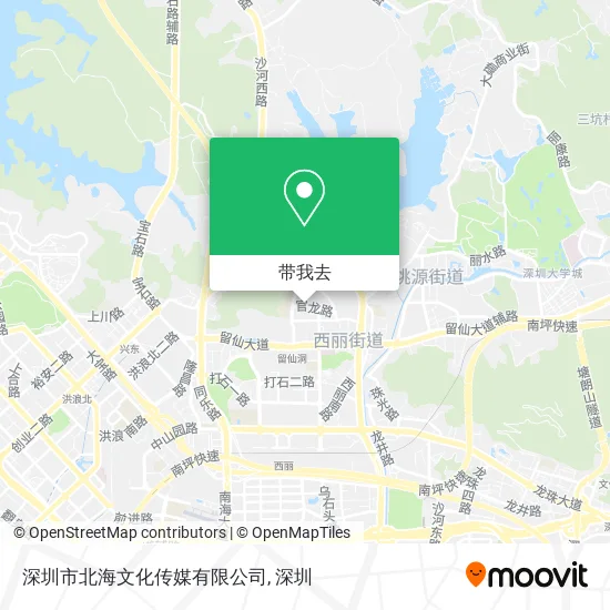 深圳市北海文化传媒有限公司地图