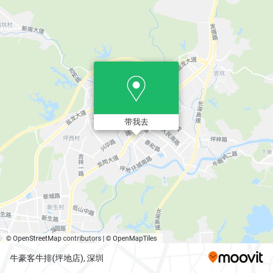 牛豪客牛排(坪地店)地图