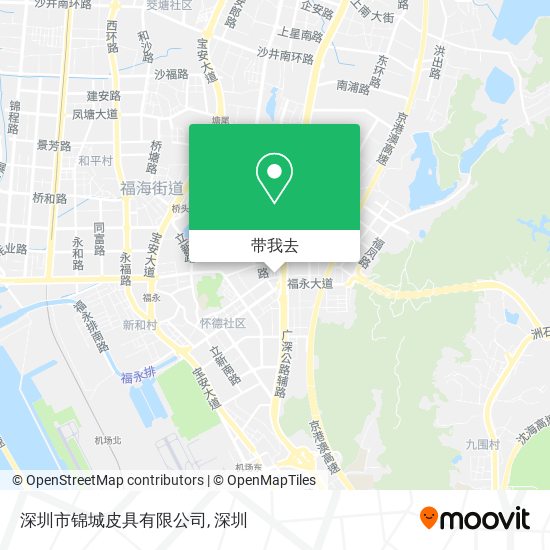 深圳市锦城皮具有限公司地图