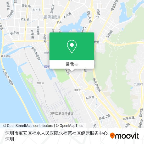 深圳市宝安区福永人民医院永福苑社区健康服务中心地图
