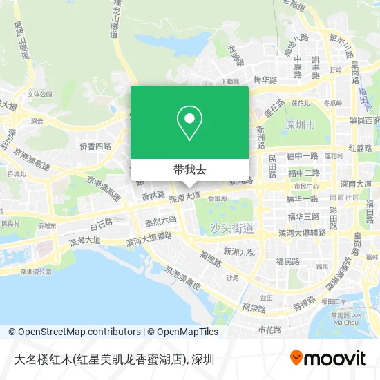 大名楼红木(红星美凯龙香蜜湖店)地图