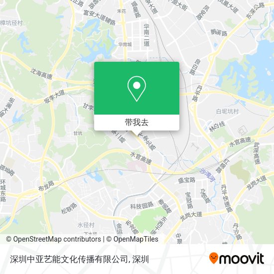 深圳中亚艺能文化传播有限公司地图