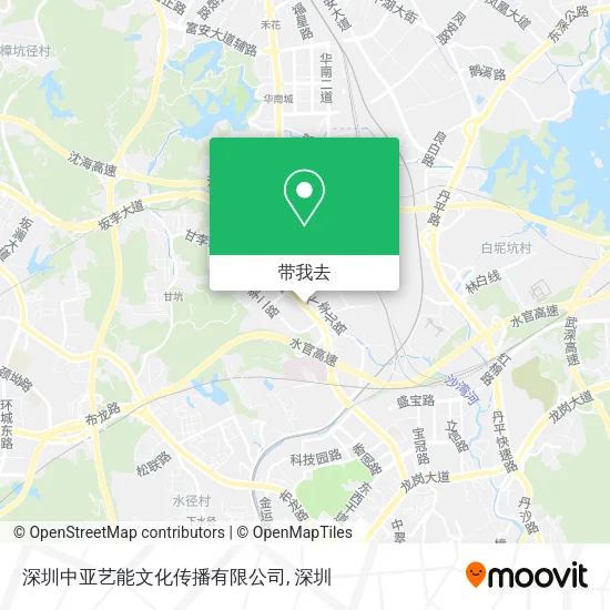 深圳中亚艺能文化传播有限公司地图