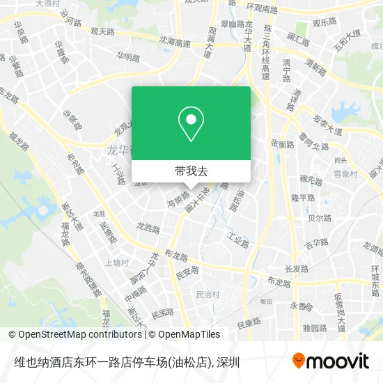 维也纳酒店东环一路店停车场(油松店)地图