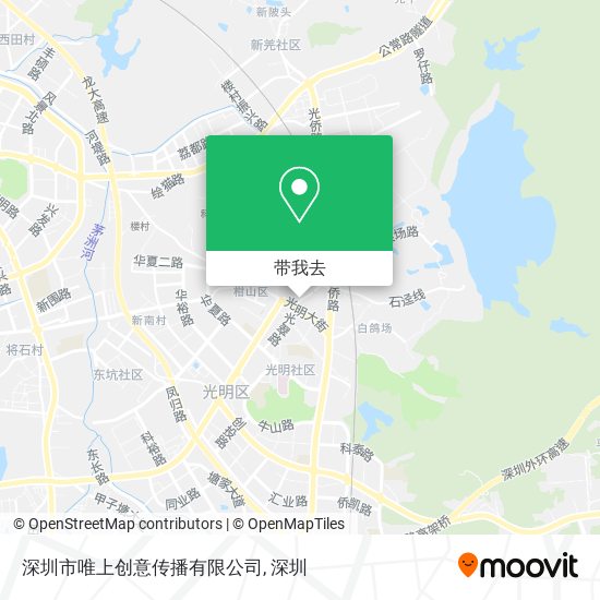 深圳市唯上创意传播有限公司地图