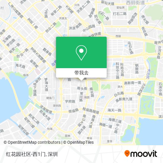 红花园社区-西1门地图