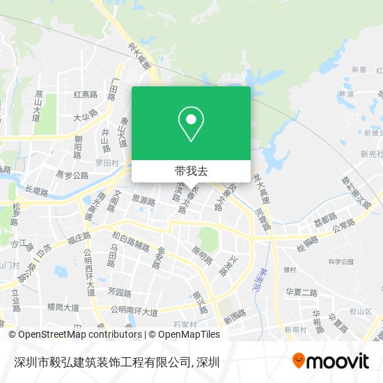 深圳市毅弘建筑装饰工程有限公司地图