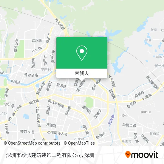 深圳市毅弘建筑装饰工程有限公司地图