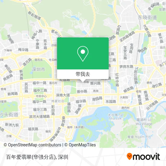 百年爱翡翠(华强分店)地图