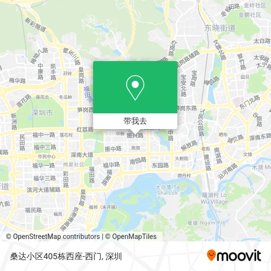 桑达小区405栋西座-西门地图