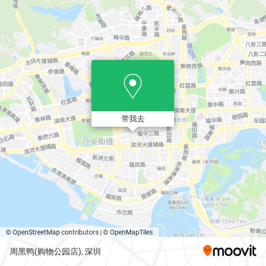 周黑鸭(购物公园店)地图