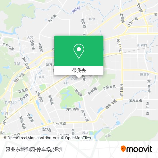 深业东城御园-停车场地图