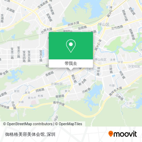 御格格美容美体会馆地图