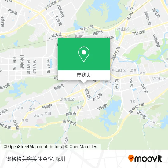 御格格美容美体会馆地图