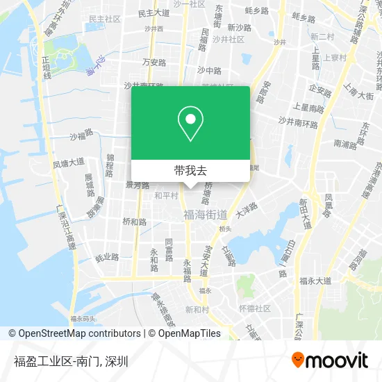 福盈工业区-南门地图