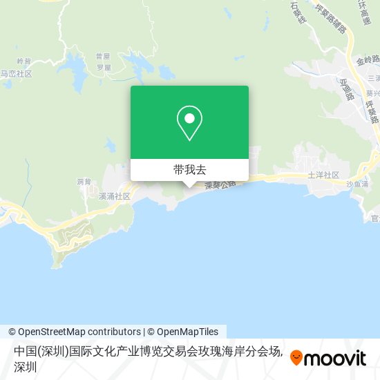 中国(深圳)国际文化产业博览交易会玫瑰海岸分会场地图