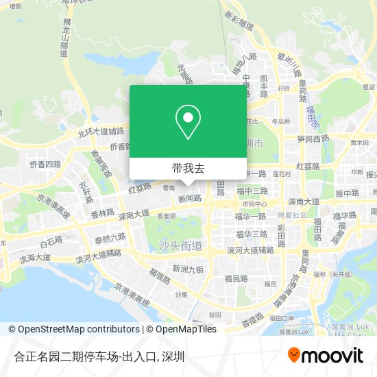 合正名园二期停车场-出入口地图