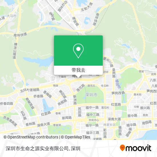 深圳市生命之源实业有限公司地图