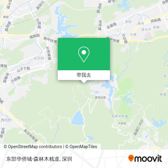 东部华侨城-森林木栈道地图
