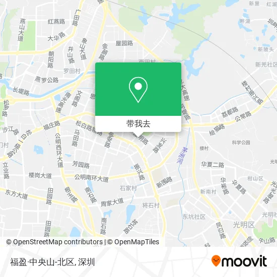 福盈·中央山-北区地图