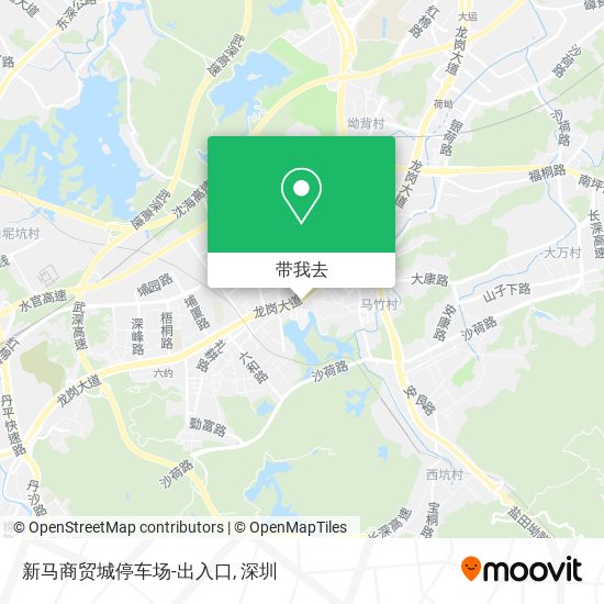 新马商贸城停车场-出入口地图