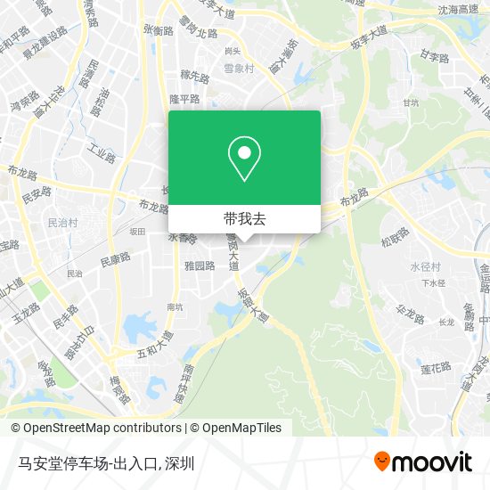 马安堂停车场-出入口地图