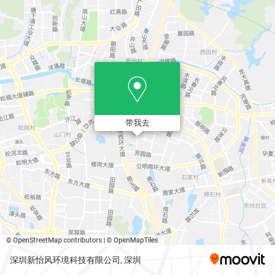深圳新怡风环境科技有限公司地图