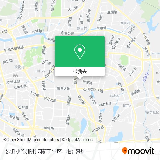 沙县小吃(根竹园新工业区二巷)地图