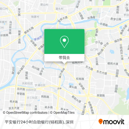 平安银行24小时自助银行(锦程路)地图