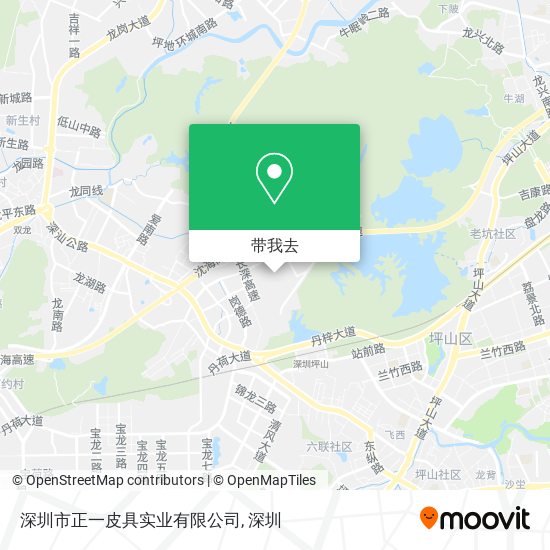 深圳市正一皮具实业有限公司地图