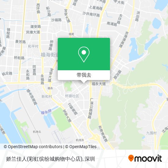 娇兰佳人(彩虹缤纷城购物中心店)地图