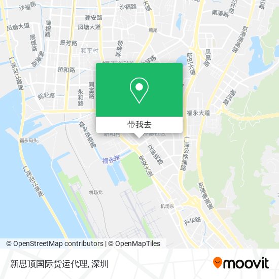 新思顶国际货运代理地图