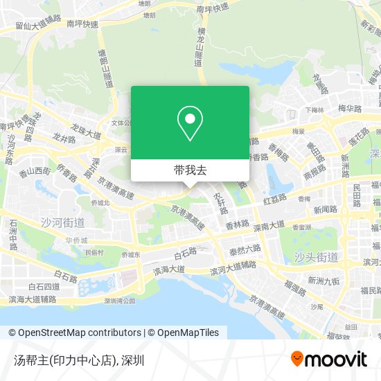 汤帮主(印力中心店)地图