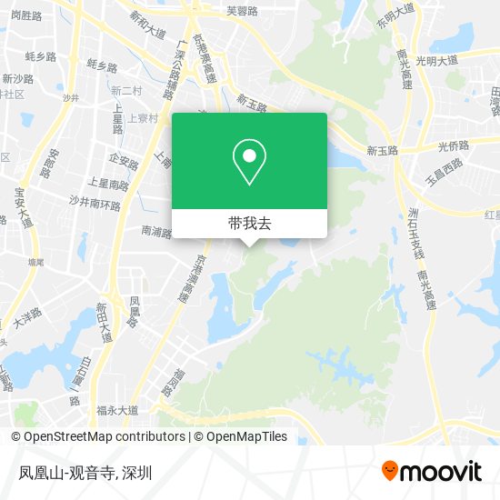 凤凰山-观音寺地图