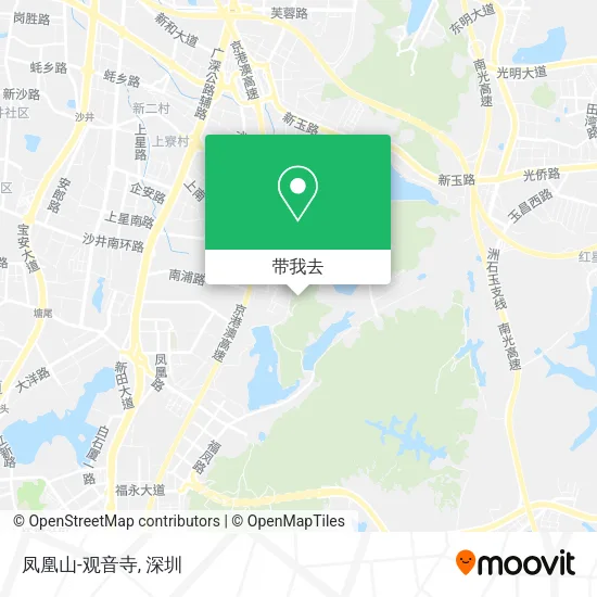 凤凰山-观音寺地图
