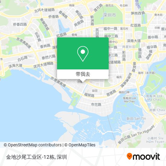 金地沙尾工业区-12栋地图