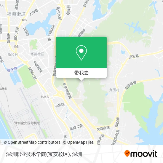 深圳职业技术学院(宝安校区)地图