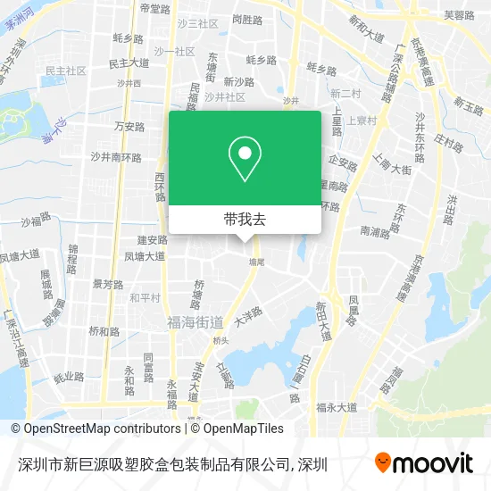 深圳市新巨源吸塑胶盒包装制品有限公司地图