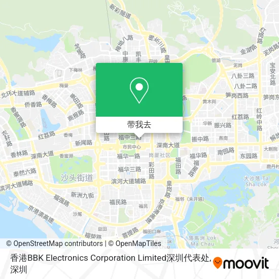 香港BBK Electronics Corporation Limited深圳代表处地图