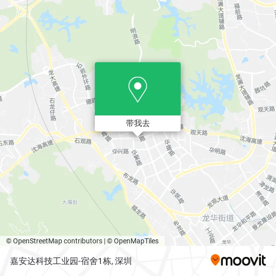嘉安达科技工业园-宿舍1栋地图