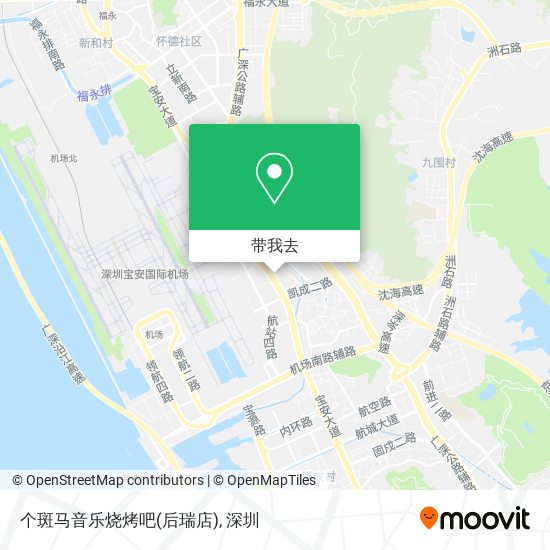 个斑马音乐烧烤吧(后瑞店)地图