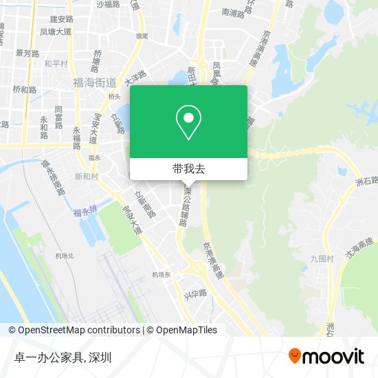 卓一办公家具地图