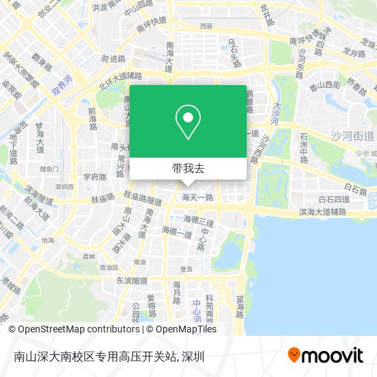 南山深大南校区专用高压开关站地图