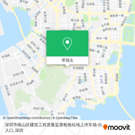 深圳市南山区建筑工程质量监督检验站地上停车场-出入口地图