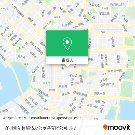 深圳壹站柯瑞达办公家具有限公司地图